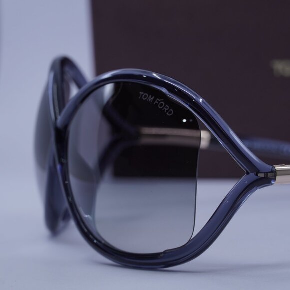 Tom Ford Whitney FT0009 0B5 Butterfly Sunglasses - Transparent Grey/Smoke - Picture 4 of 10